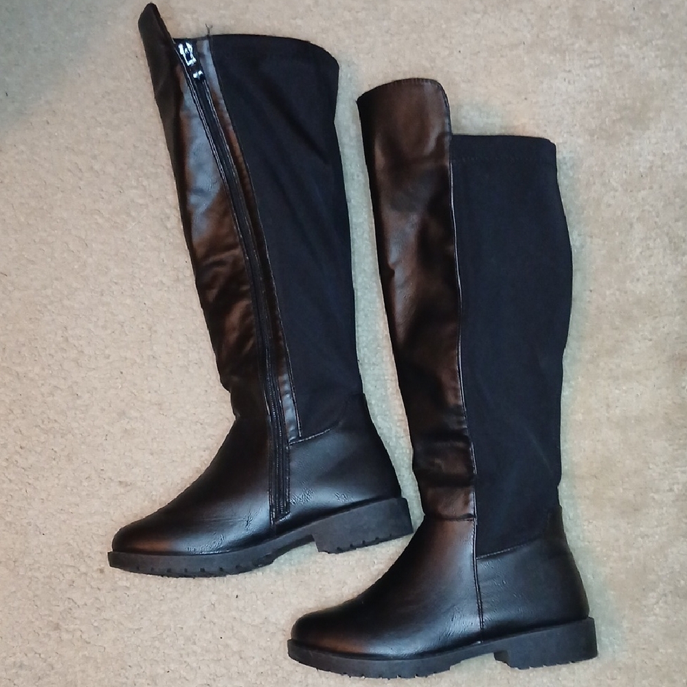 Wanted Black Knee High Boots Women's 7